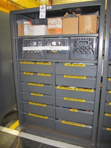 STRONG HOLD 12-DRAWER STORAGE CABINET W/ 2 SHELVES (T-10) LOADING & HANDLING FEE $50-531