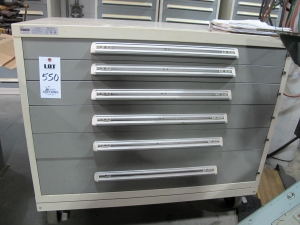 VIDMAR 6-DRAWER TOOL CABINET W/ DIES FOR PIRANHA (T-10) LOADING & HANDLING FEE $50-550
