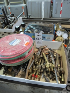LOT ASST'D TORCHES, REGULATORS & HOSES (T-10) LOADING & HANDLING FEE $10-563