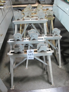 LOT (7) PIPE STANDS (T-10) LOADING & HANDLING FEE $50-565