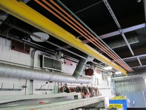 CRANEVEYOR CORP BRIDGE CRANE 22'W 40'L RUNWAY W/ 2-TON YALE CRANE (T-10) LOADING & HANDLING FEE $2,500-615