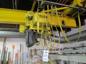 CRANEVEYOR CORP BRIDGE CRANE 22'W 40'L RUNWAY W/ 2-TON YALE CRANE (T-10) LOADING & HANDLING FEE $2,500-615