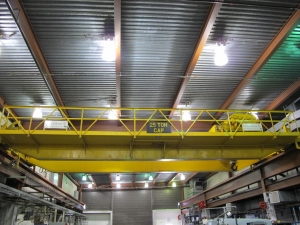 CRANEVEYOR CORP BRIDGE CRANE ONLY, 25-TON CAP W/ REMOTE CONTROLS (T-10) LOADING & HANDLING FEE $6,000-616