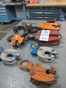 LOT (6) ASST'D BLADE CLAMPS (T-10) LOADING & HANDLING FEE $25-639