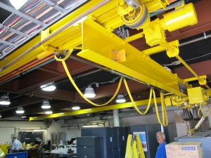 CRANEVEYOR CORP BRIDGE CRANE 20'W 40'L W/ 2-TON YALE HOIST (T-10) LOADING & HANDLING FEE $2,500-673