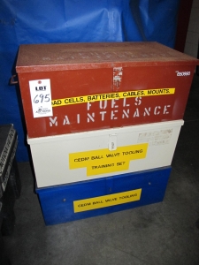 LOT (3) JOB BOXES (T-10) LOADING & HANDLING FEE $50-695