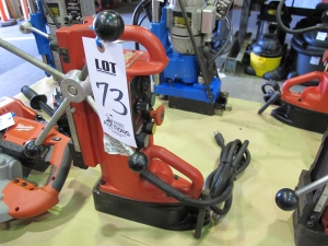 MILWAUKEE CAT NO 4203 ELECTROMAGNETIC DRILL PRESS S/N 50024 (T-10) LOADING & HANDLING FEE $10-73