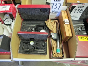 LOT MISC DEPTH GAUGES & INSIDE MICS (G-46) LOADING & HANDLING FEE $10-737