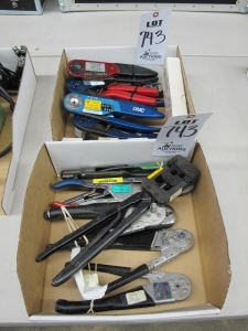 LOT (2) BOXES MISC CRIMPING TOOLS (G-46) LOADING & HANDLING FEE $10-743