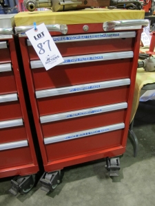 LISTA 5-DRAWER TOOL CABINET W/ CONTENTS (T-10) LOADING & HANDLING FEE $50-87