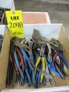 LOT PLIERS AND WRENCHES (G-49) LOADING & HANDLING FEE $10-2048