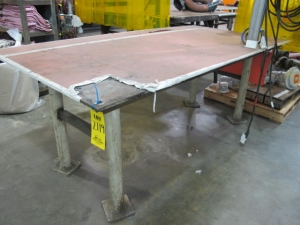 48"X96"X1/2" WELDING TABLE (G-49) LOADING & HANDLING FEE $100-2119