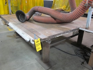 LOT 60"X120"X1.5" WELDING TABLE & 104"X120"X2" WELDING TABLE (G-49) LOADING & HANDLING FEE $100-2120