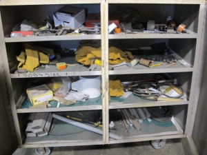 2-DOOR JOB BOX W/ CONTENTS (G-49) LOADING & HANDLING FEE $50-2145