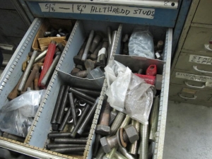 LISTA 10-DRAWER INDUSTRIAL PARTS CABINET W/ BOLTS AND STUDS (G-49) LOADING & HANDLING FEE $50-2150