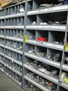 LOT HILTI & RIDGID TOOLING, SS PIPE FITTINGS, ETC (CONTENTS ONLY, NO SHELVING) (G-49) (TO BE PURCHASED ONLY BY AN INSURED BUYER, TO BE LOADED BY HAND. NO FORKLIFT USE ALLOWED.)-2155