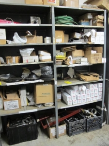 LOT LARGE QTY PIPE FITTINGS (CONTENTS ONLY, NO SHELVING) (G-49) (TO BE PURCHASED ONLY BY AN INSURED BUYER, TO BE LOADED BY HAND. NO FORKLIFT USE ALLOWED.)-2156