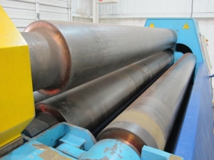 2002 MG ITALIA HELLER CNC 4 ROLL PLATE BENDER, TYPE EH-325 E, HYDRAULIC, 380 MM TOP ROLL, 350 MM LOWER ROLL, 290 MM SIDE ROLL, MAX. BENDING LENGTH 3.100MM, MAX. THICKNESS 25 MM, CN-WIN 98 CNC CONTROL, S/N 01262 (G-49) LOADING & HANDLING FEE $2,500-2183