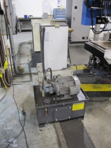 2003 SNK IKEGAI TABLE TYPE HORIZONTAL BORING MILL, NB 130P E3.5, 5.118" SPINDLE DIAMETER, TRAVELS: X-137", Y-98", Z-63", W-27.5", TABLE SIZE: 70.86" X 63", ROTARY TABLE CAPACITY: 22.045 LBS, 2,500 RPM SPINDLE SPEED, CAT 50 TAPER SPINDLE, COOLANT THRU SPINDLE, RIGID TAPPING, 35 HP, 60 ATC, COOL POWER, FANUC 16iMB CNC CONTROL, 5 AXIS SIMULTANEOUS CONTROL, STEEL WAY COVERS, CHIP CONVEYOR, S/N NB4002 (G-49) LOADING & HANDLING FEE $17,500-2188