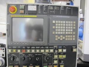 2003 SNK IKEGAI TABLE TYPE HORIZONTAL BORING MILL, NB 130P E3.5, 5.118" SPINDLE DIAMETER, TRAVELS: X-137", Y-98", Z-63", W-27.5", TABLE SIZE: 70.86" X 63", ROTARY TABLE CAPACITY: 22.045 LBS, 2,500 RPM SPINDLE SPEED, CAT 50 TAPER SPINDLE, COOLANT THRU SPINDLE, RIGID TAPPING, 35 HP, 60 ATC, COOL POWER, FANUC 16iMB CNC CONTROL, 5 AXIS SIMULTANEOUS CONTROL, STEEL WAY COVERS, CHIP CONVEYOR, S/N NB4002 (G-49) LOADING & HANDLING FEE $17,500-2188