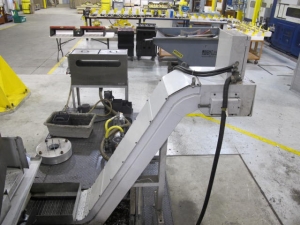 2003 SNK IKEGAI TABLE TYPE HORIZONTAL BORING MILL, NB 130P E3.5, 5.118" SPINDLE DIAMETER, TRAVELS: X-137", Y-98", Z-63", W-27.5", TABLE SIZE: 70.86" X 63", ROTARY TABLE CAPACITY: 22.045 LBS, 2,500 RPM SPINDLE SPEED, CAT 50 TAPER SPINDLE, COOLANT THRU SPINDLE, RIGID TAPPING, 35 HP, 60 ATC, COOL POWER, FANUC 16iMB CNC CONTROL, 5 AXIS SIMULTANEOUS CONTROL, STEEL WAY COVERS, CHIP CONVEYOR, S/N NB4002 (G-49) LOADING & HANDLING FEE $17,500-2188