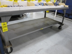 42"X84" PORTABLE METAL TABLE (G-49) LOADING & HANDLING FEE $50-2256