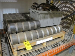 LOT (19) PALLETS FLANGE PIPE, FLAT & ROUND STOCK (G-49) LOADING & HANDLING FEE $475-2282