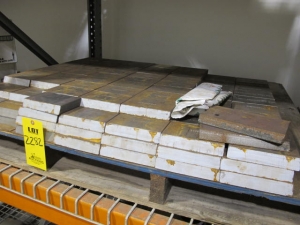 LOT (19) PALLETS FLANGE PIPE, FLAT & ROUND STOCK (G-49) LOADING & HANDLING FEE $475-2282