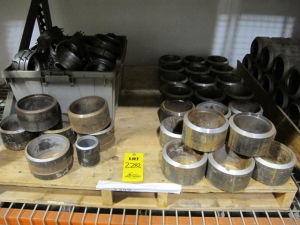 LOT (19) PALLETS FLANGE PIPE, FLAT & ROUND STOCK (G-49) LOADING & HANDLING FEE $475-2282