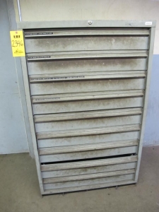9-DRAWER HEAVY DUTY INDUSTRIAL PARTS CABINET (G-49) LOADING & HANDLING FEE $50-2346