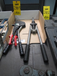 LOT HAND PUNCHES AND RIVETERS (G-40) LOADING & HANDLING FEE $10-2403