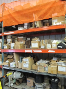 LARGE QTY ELECTRICAL SUPPLIES AND RELATED ITEMS (PALLET RACKING NOT INCLUDED) (G-20) (TO BE PURCHASED ONLY BY AN INSURED BUYER, TO BE LOADED BY HAND. NO FORKLIFT USE ALLOWED.)-2473