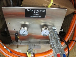 POWER TECH MFG FOAM FIXER III POWER FOAM INSULATION MACHINE, S/N 3701 (NEW IN CRATE) (G-20) LOADING & HANDLING FEE $25-2530