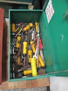 LOT (2) GANG BOXES W/ LARGE QTY MISC HAND TOOLS (G-20) LOADING & HANDLING FEE $25-2533