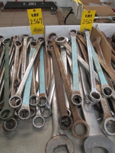 LOT (8) BOXES MISC OPEN AND CLOSED END WRENCHES (G-20) LOADING & HANDLING FEE $10-2567