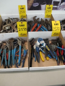 LOT (4) BOXES MISC CLAMPS AND WIRE PULLERS (G-20) LOADING & HANDLING FEE $10-2570