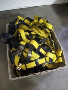 LOT (2) CRATES MISC CLAMPS, SHACKLES AND BINDERS (G-20) LOADING & HANDLING FEE $10-2577