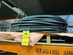 CONTENTS OF PALLET RACKING TO INCLUDE HEAVY DUTY ELECTRICAL CABLE, PANDUIT CABLE TRAYS, MISC POWER SUPPLIES AND ELECTRICAL CONTROL PANEL (G-20) LOADING & HANDLING FEE $300-2647