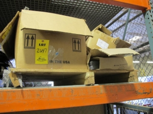 CONTENTS OF PALLET RACKING TO INCLUDE HEAVY DUTY ELECTRICAL CABLE, PANDUIT CABLE TRAYS, MISC POWER SUPPLIES AND ELECTRICAL CONTROL PANEL (G-20) LOADING & HANDLING FEE $300-2647
