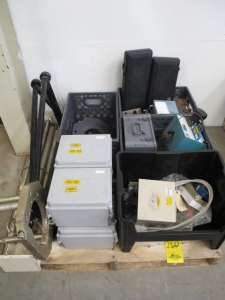 LOT (2) PALLETS MISC TEST EQUIPMENT (G-20) LOADING & HANDLING FEE $25-2661