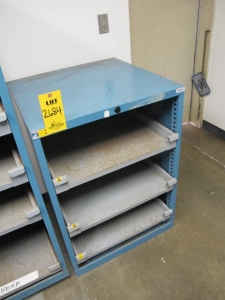 LISTA 3-DRAWER OPEN FRONT INDUSTRIAL PARTS CABINET (G-20) LOADING & HANDLING FEE $50-2684