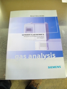 SIEMENS INDUSTRIAL 7MB2121-1QE60-0AA1 ANALYZER, 0-100/1000 PPM DRY NH3 RAING, TGIS KIND. ULTRAMAT 6E, 1 CHANNEL, 1IR COMPONENT 19" UNIT FOR INSTALLATION IN CABINET, 1/4" OD PIPING ON GAS CONNECTIONS FOR SAMPLE AND REFERENCE GAS SIX RELAY OUTPUTS FREELY CONFIGURABLE, S/S PIPING INTERNAL GAS PATHS, ALUMINUM SAMPLE CELL LINING NON-FLOW-TYPE REFERENCE CELL, POWER SUPPLY AC 100-120V, 48 TO 63 HZ. OPERATING SOFTWARE IN ENGLISH (NEW IN BOX) (G-46) LOADING & HANDLING FEE $10-2702A