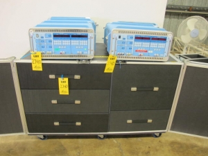 KITCO FIBER OPTICS MODEL 0700-9150 DUAL-PURPOSE EPOXY/HOT MELT 14-PORT OVEN W/ (2) MULTI-AMP EPOCH-10 MULTIMETER & CABINET/ACCESSORIES (G-46) LOADING & HANDLING FEE $25-2740