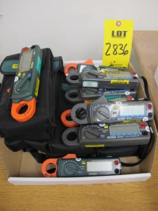 LOT (8) EXTECH MODEL 380942 TRUE RMS 30A CLAMP DMM (G-44) LOADING & HANDLING FEE $10-2836