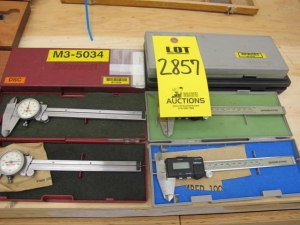 LOT (3) MITUTOYO 6" DIGITAL CALIPERS (G-44) LOADING & HANDLING FEE $10-2857