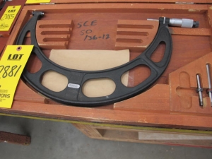STARRETT 9"-12" OD MICROMETER (G-44) LOADING & HANDLING FEE $10-2881