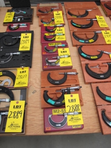 LOT (5) 1"-2" (3) 2"-3" (2) 3"-4" OD MICROMETERS (G-44) LOADING & HANDLING FEE $10-2888