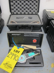 MICROTEST MAGNETIC COATING THICKNESS GAUGE W/ ACCESSORIES (G44) LOADING & HANDLING FEE $10-2990