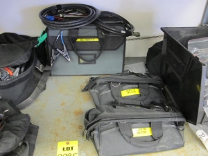 LOT (2) BIDDLE BITE RECEIVERS W/ ASST'D CORDS & ACCESSORIES (G-44) LOADING & HANDLING FEE $10-2995