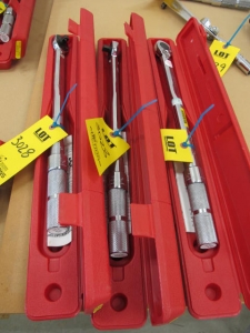 LOT (3) PROTO MODEL 6016 1/2" TORQUE WRENCHES (G-44) LOADING & HANDLING FEE $10-3028
